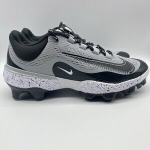 Nike Alpha Huarache Elite 4 MCS Baseball Cleat Smoke Grey Men's 9.5 FD6221-002